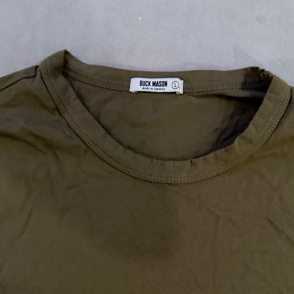 Buck Mason Khaki Men's Short Sleeve Tee